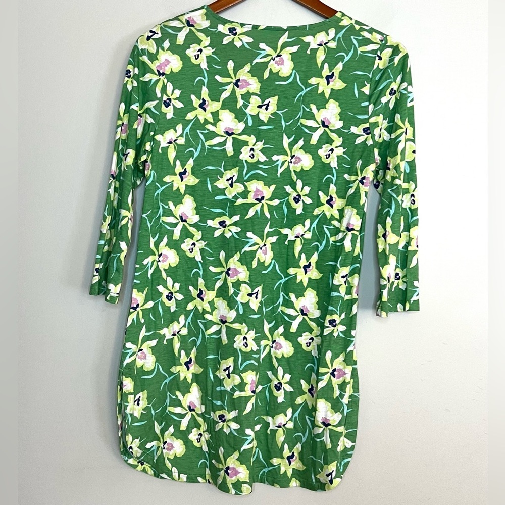 J.Jill Floral Print Tunic Top Blouse Sz XS - Picture 3 of 5